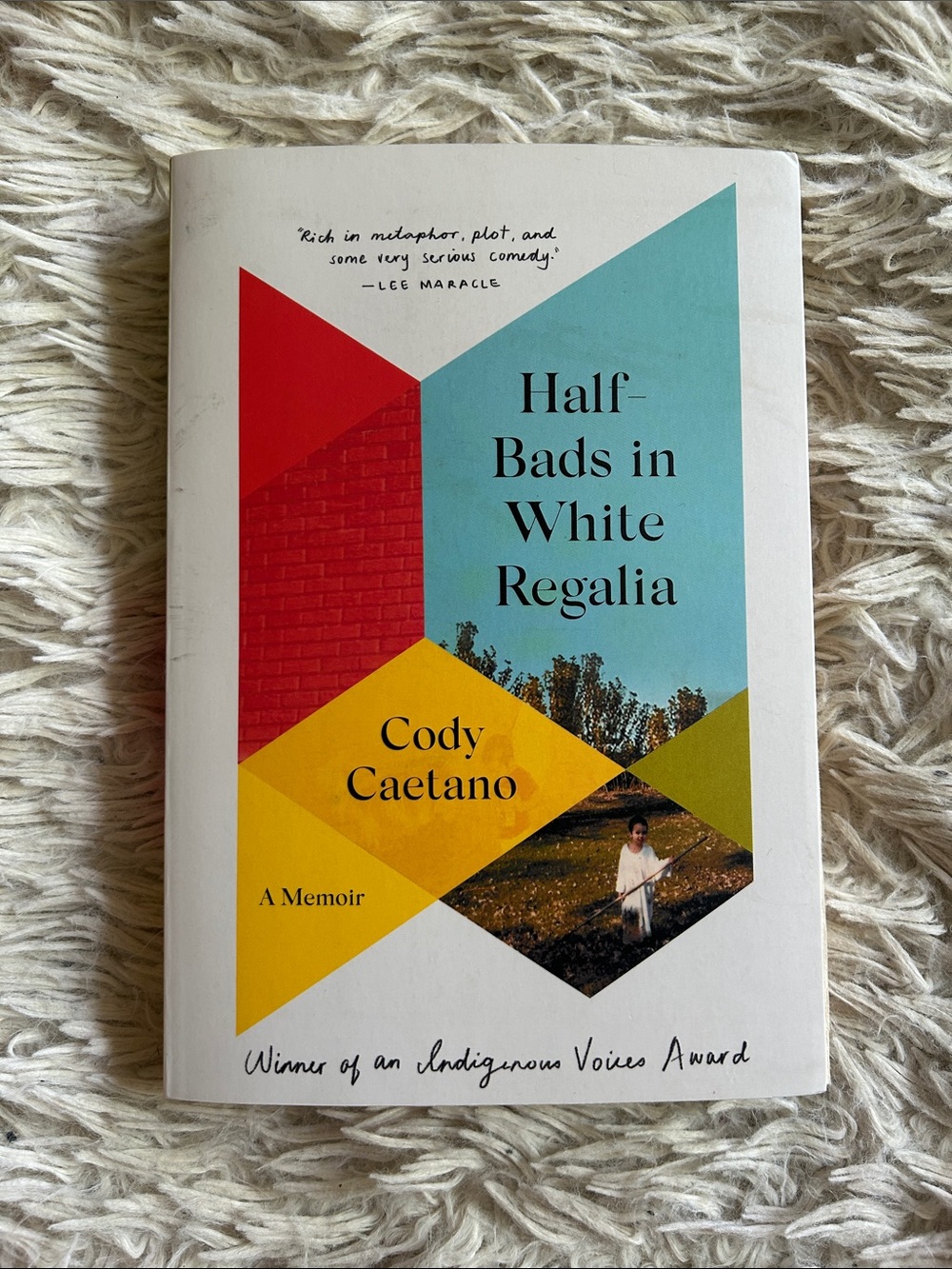 Half-Bads in White Regalia by Cody Caetano, winner of indigenous award